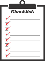 Audit Checklist for Quality control