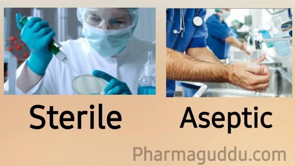 Aseptic and Sterile in pharmaceutical