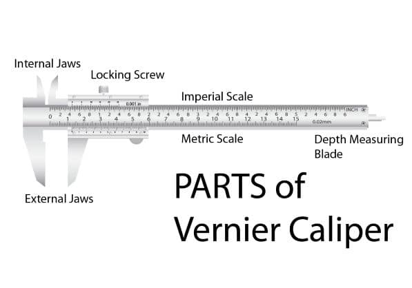 parts of vernier caliper
