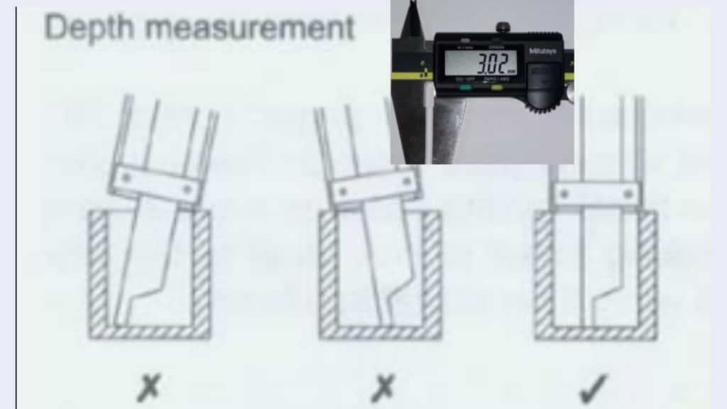 depth measurement vernier digital vernier caliper