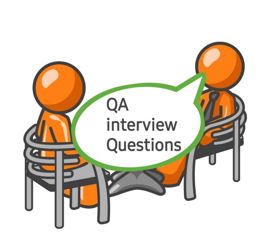 Quality Assurance Interview Questions image showing two person