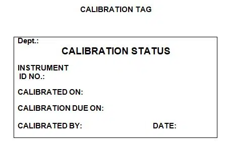 calibration tags for moisture balance