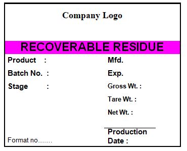 Recoverable status label/ Status Labeling