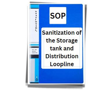 SOP file; with title 'Sanitization of the Storage tank and Distribution Loopline'