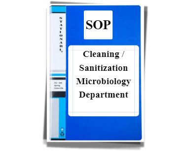 SOP on cleaning / Sanitization Microbiology Department