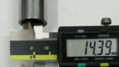 Vernier Caliper internal diameter measurement