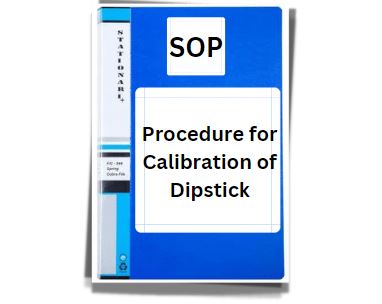 SOP file; with title 'Procedure for Calibration of Dipstick'