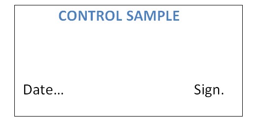 annexure for control sample