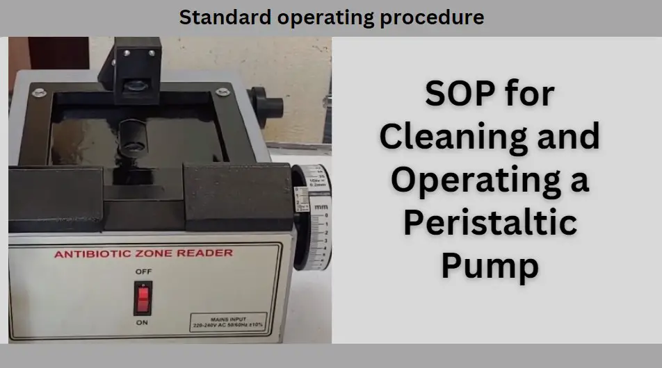 SOP on Operation and Calibration of the Antibiotic Zone Reader