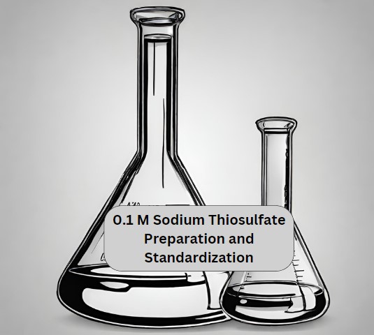 Conical flask used to Preparation and Standardization of 0.1 M Sodium Thiosulfate (Na2S2O3) solution
