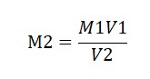 Formula to calculate Preparation and Standardization of 0.1M KMnO4