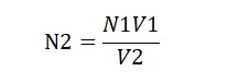 Formula to calculate Preparation and Standardization of 1N Potassium permanganate
