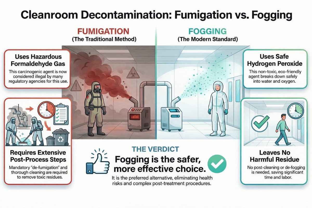 Visual Guide on Fogging vs Fumigation Comparison