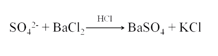 Limit Test for Sulphate reaction