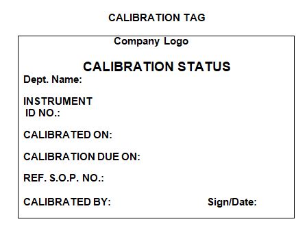 Calibration status