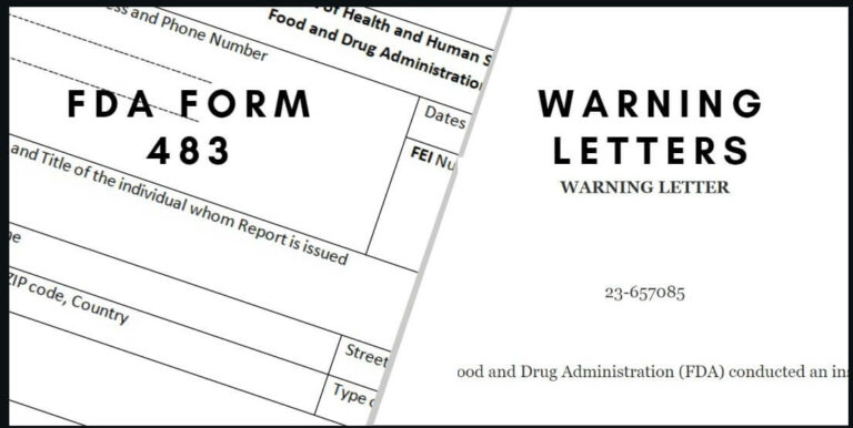 FDA Form 483 | Warning Letters: How to Handle, Form, Example » Pharmaguddu