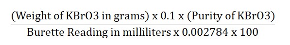 Formula for 0.1 M Sodium Thiosulfate Preparation and Standardization