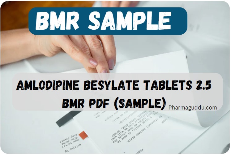BMR Amlodipine Besylate Tablets 2.5 PDF (Sample)