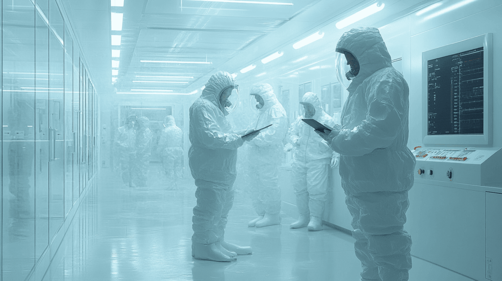 A Microbiology Lab where chemist performing fumigation Protocol.