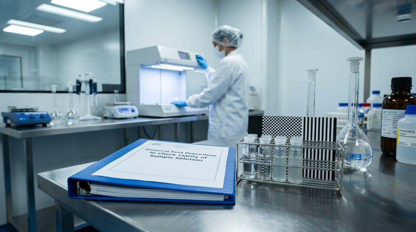 General test Procedure to check Clarity of Sample Solution