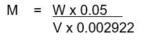 Calculating Formula for Preparation and Standardization of 0.05 M Silver Nitrate