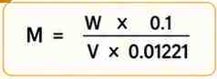 Molarity Formula for 0.1M Ethanolic Sodium Hydroxide Solution